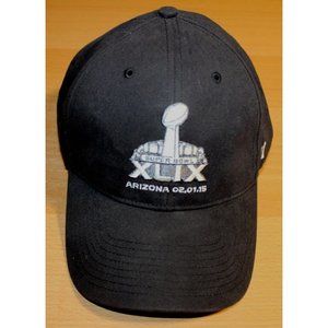 NFL Super Bowl XLIL Arizona 02-01-15 Snapback Hat Cap One Size Black '47 Brand